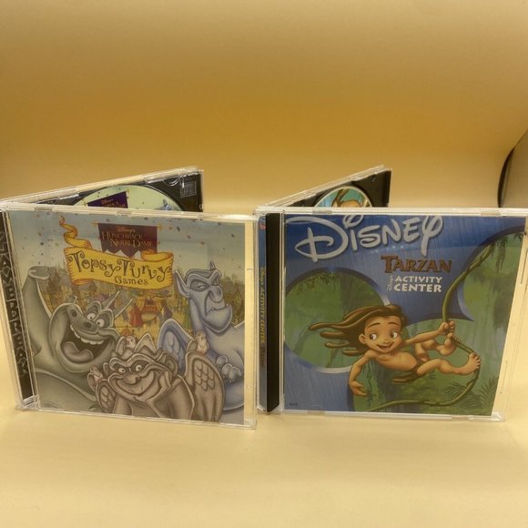 Disney CD ROM PC Games - Tarzan hunchback of natre dame - windows 95/98. - Picture 1 of 8